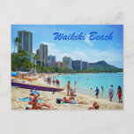 Waikiki Beach Card at Zazzle