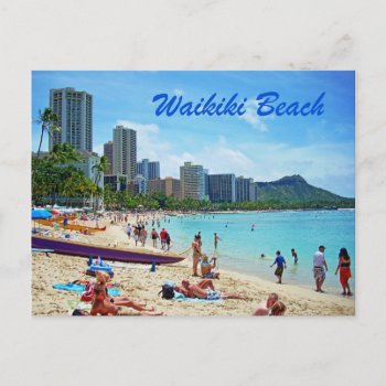 Waikiki Beach Card by TelestaiPix at Zazzle