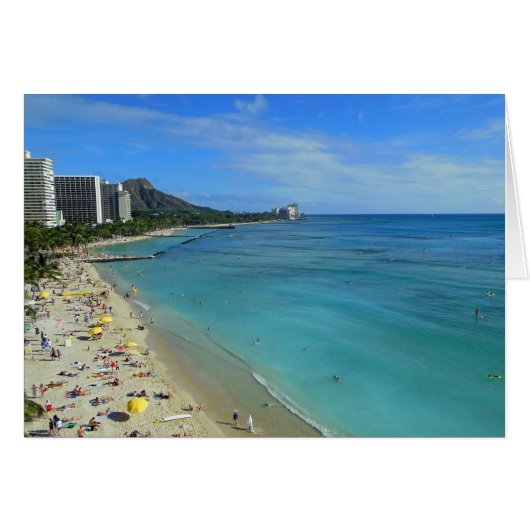 Waikiki Beach Cards (Front Horizontal)