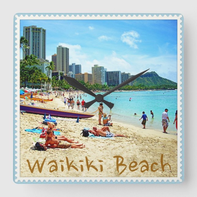 Waikiki Beach Clock (Front)