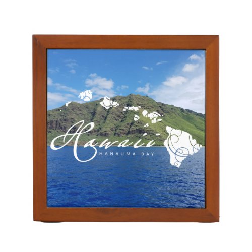 Waikiki Beach Hawaii Desk Organizer