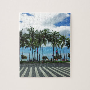 Waikiki Beach Hawaii Jigsaw Puzzle
