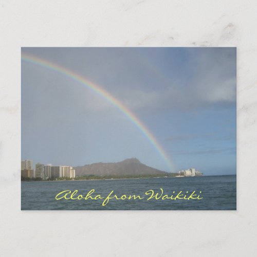 Waikiki Beach Hawaii Postcard