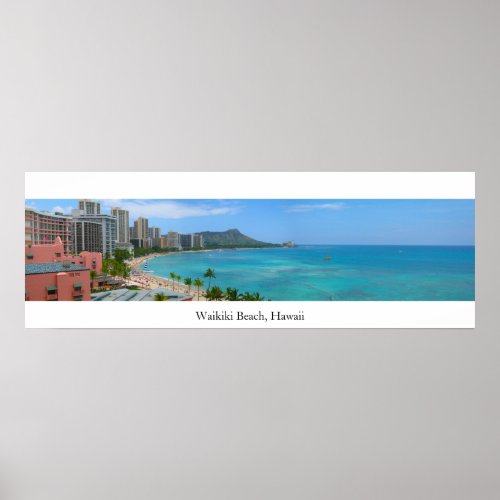 Waikiki Beach Hawaii Poster