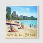 Waikiki Beach Magnet<br><div class="desc">Hawaii's famous Waikiki Beach.</div>