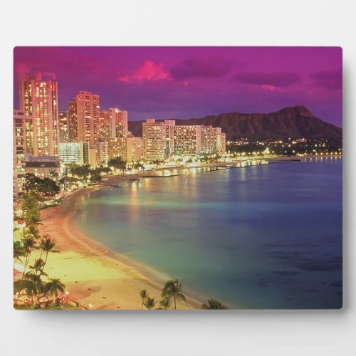 Waikiki Beach Photo Plaque