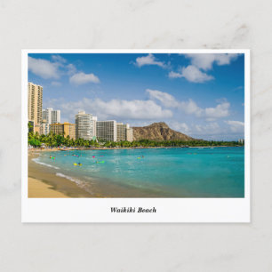 Waikiki Beach Postcard