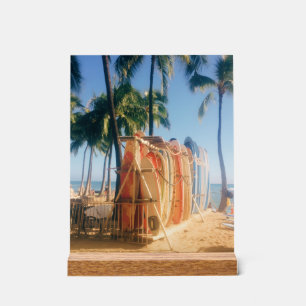 Waikiki Beach Surfboards Acrylic Sign