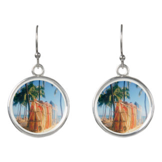 Waikiki Beach Surfboards Earrings