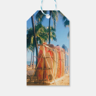 Waikiki Beach Surfboards Gift Tags