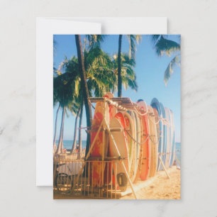Waikiki Beach Surfboards RSVP Card