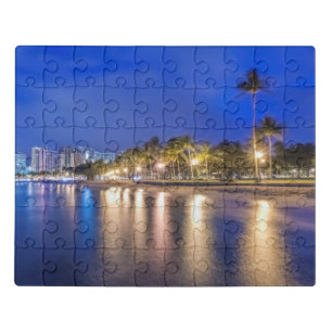 Waikiki City at Dawn Jigsaw Puzzle