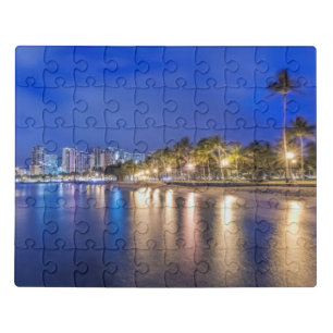 Waikiki City at Dawn Jigsaw Puzzle
