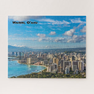 Waikiki City & Beach from Diamond Head Jigsaw Puzzle