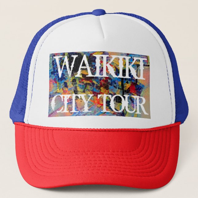 WAIKIKI CITY TOUR TRUCKER HAT (Front)