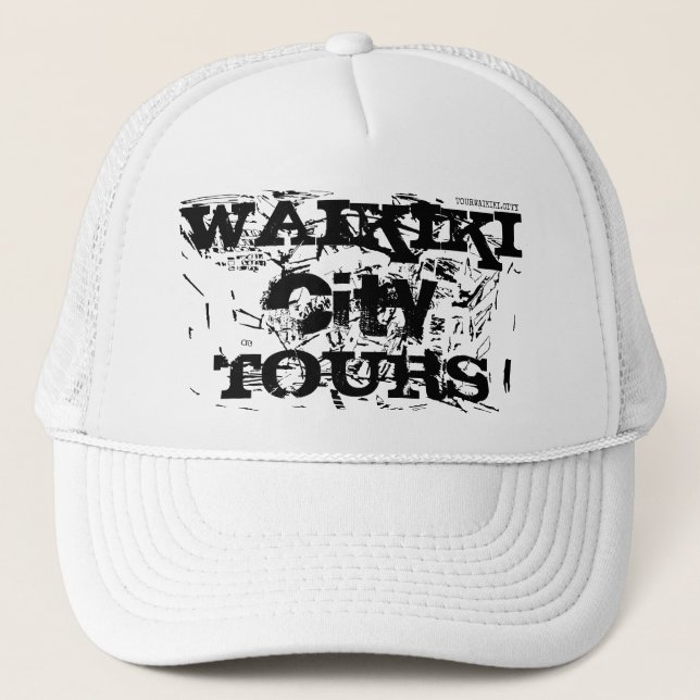 WAIKIKI CITY TOURS TRUCKER HAT (Front)