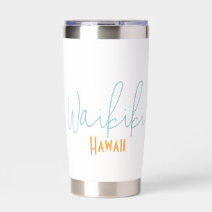 Waikiki, Hawaii Travel Souvenir Insulated Tumbler