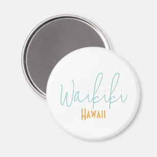 Waikiki, Hawaii Travel Souvenir Magnet