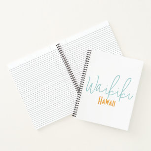 Waikiki, Hawaii Travel Souvenir Notebook