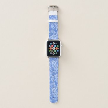 Waikiki Hibiscus Hawaiian Aloha Floral Peri Apple Watch Band Waikiki Hibiscus Hawaiian Aloha Floral Peri Apple Watch Band