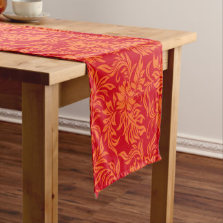Waikiki Hibiscus Hawaiian Pareau Floral Short Table Runner