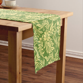 Waikiki Hibiscus Hawaiian Pareau Floral Short Table Runner