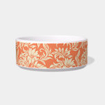 Waikiki Hibiscus Hawaiian Pet Bowls<br><div class="desc">This vintage hibiscus flower textile print was inspired by the aloha shirts of the 40's and 50's. Customize the bowl with your pet's name in English,  Hawaiian or the language of your choice! These designs come in several colorways.</div>