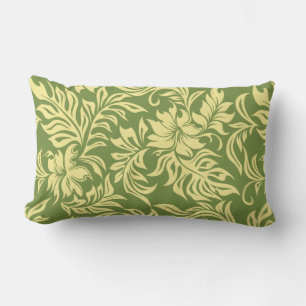 Waikiki Hibiscus Hawaiian Reversible Lumbar Pillow
