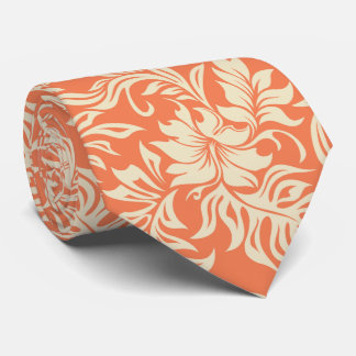 Waikiki Hibiscus Hawaiian Two-sided Printed Neck Tie