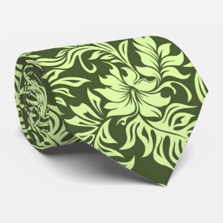 Waikiki Hibiscus Hawaiian Two-sided Printed Tie