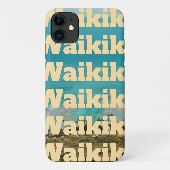 Waikiki, Honolulu, Oahu, Hawaii Case-Mate iPhone Case (Back)