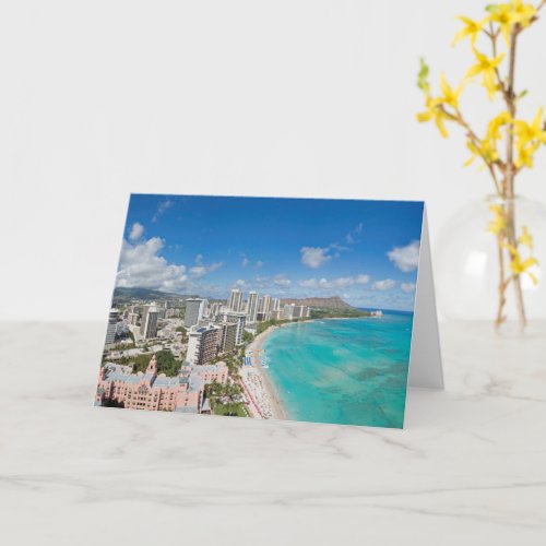 Waikiki Memories Folded Note Card