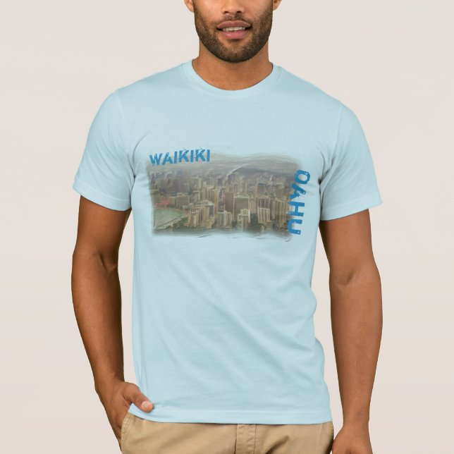 Waikiki Oahu mens shirt (Front)