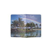 WAIKIKI RAINBOW PASSPORT COVER