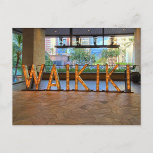 Waikiki Sign #1 Postcard