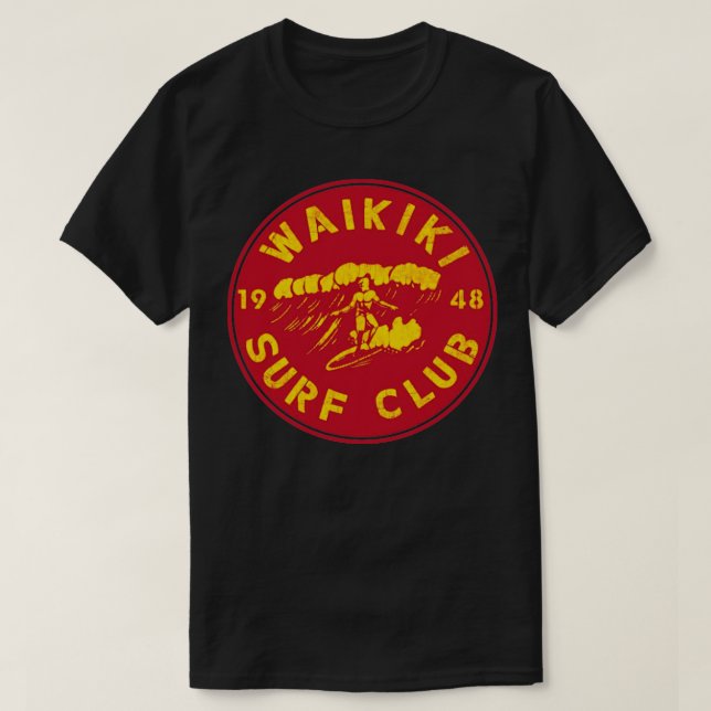 Waikiki Surf Club 1948 T-Shirt (Design Front)