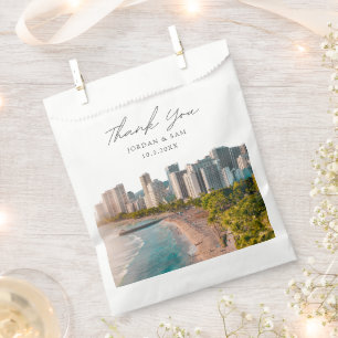 Waikiki Wedding Favor Photo Thank You Bag