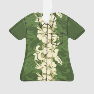 Waikoloa Hawaiian Hibiscus Floral Aloha Shirt Ornament