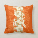 Waikoloa Hawaiian Hibiscus Floral Throw Pillow