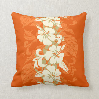 Waikoloa Hawaiian Hibiscus Floral Throw Pillow