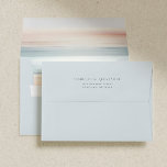 Wailea Ocean Watercolor Wedding Pre Addressed Envelope<br><div class="desc">Discover "Wailea, " a modern wedding invitation suite that embodies the elegance of a beachside ceremony. This template features an abstract watercolor design, reminiscent of a sandy beach merging with the ocean's hues. It's the perfect card for couples seeking a blend of contemporary style and coastal charm, setting a sophisticated...</div>