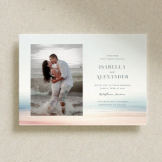 Wailea Photo Wedding Invitation