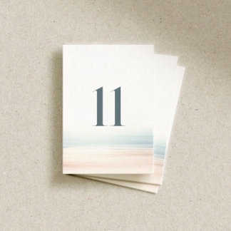 Wailea Wedding Table Number