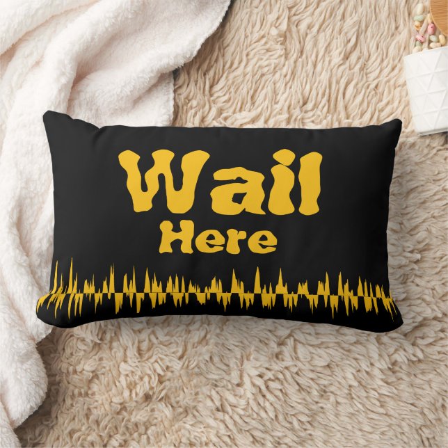 Wailing Pillow Cute Horror Decorative Throw Pillow (Blanket)