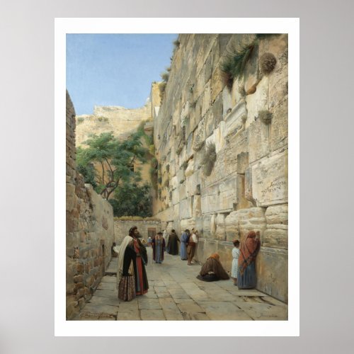 Wailing Wall by Gustav Bauernfeind Poster