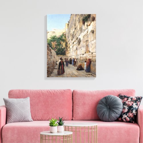 Wailing Wall  Gustav Bauernfeind  Canvas Print