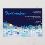 Wailing Wall Israel Bar Bat Mitzvah Invitation<br><div class="desc">All my designs are ONE-OF-A-KIND original pieces of artwork designed by me! You can only find them here! Most are created using Adobe Illustrator or Adobe Photoshop. Others are unique hand painted items in watercolor, gouache, and Indian Inks. All background colors, fonts and text can changed to match your desire....</div>