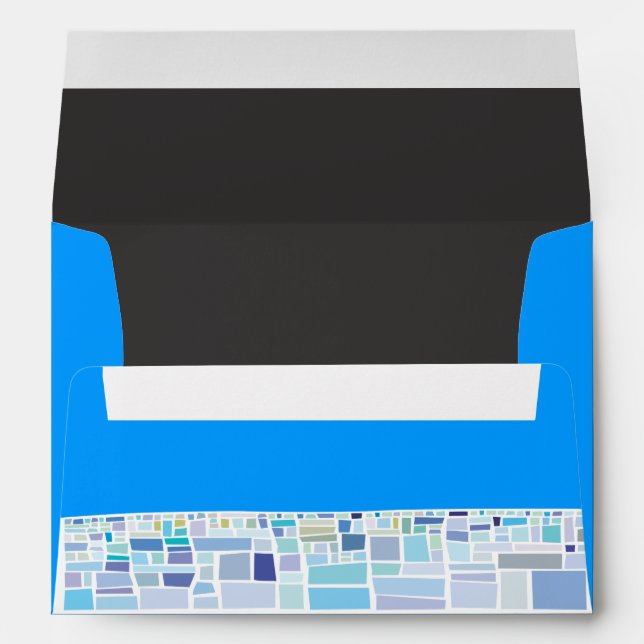 Wailing Wall Israel Bar Bat Mitzvah Invitation Envelope (Back (Bottom))