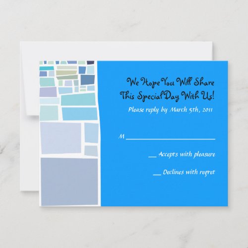 Wailing Wall Israel Bar Bat Mitzvah Reply Card Announcements