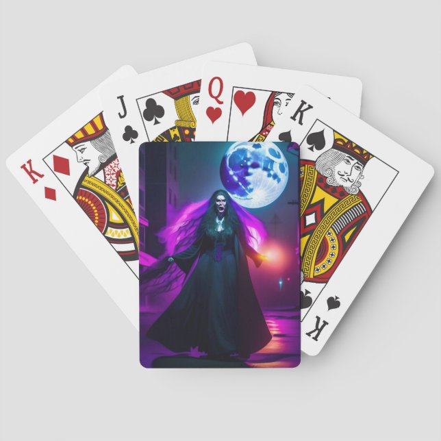 wailing woman poker cards (Back)